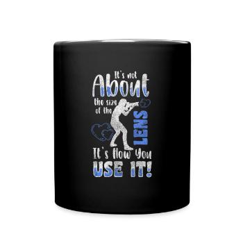 Camera Heartbeat - Full Colour Mug - black - Front