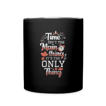 Sanduhr Zeichen Glas - Tasse einfarbig - Schwarz - Vorne