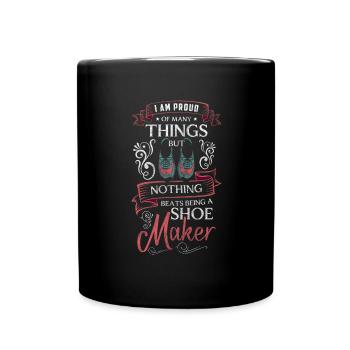 Schuhmacher Schuh Handwerker - Tasse einfarbig - Schwarz - Vorne