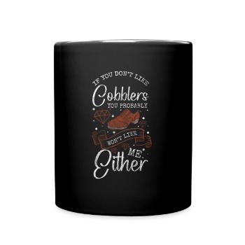 Schuhmacher Arbeit Stiefel - Tasse einfarbig - Schwarz - Vorne