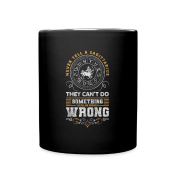 Sternzeichen Dezember Geburt Sterne - Tasse einfarbig - Schwarz - Vorne