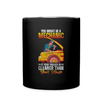 Car Car Garage Engine - Full Colour Mug - black - Front