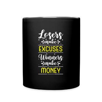 Money Prosperity Dollar Motivation - Full Colour Mug - black - Front