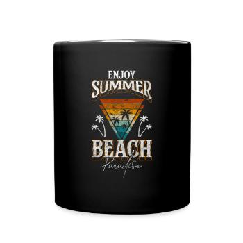 Vacances, Vagues, Surf, Voyage - Mug uni - noir - Devant