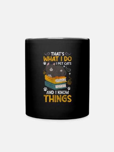 Chat Internet Chat Dame Animal Amour - Mug uni - noir