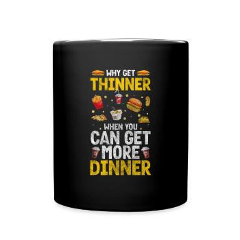 Mahlzeit Restaurant Vielesser - Tasse einfarbig - Schwarz - Vorne