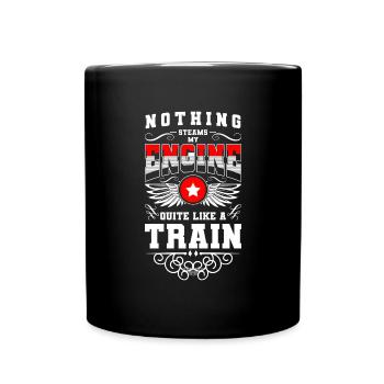 Train Driver Train Driver Conductor Conductor - Full Colour Mug - black - Front