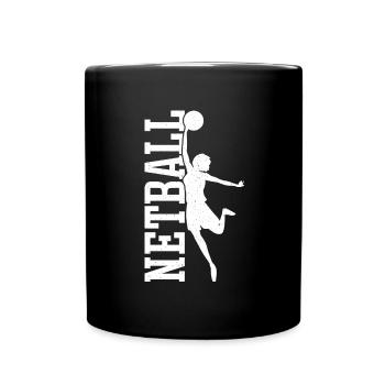 Love Netball Netball Player Gift - Full Colour Mug - black - Front