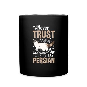 Perser Haustier - Tasse einfarbig - Schwarz - Vorne