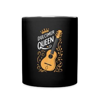 Geschenk für Hackbrettliebhaber - Tasse einfarbig - Schwarz - Vorne
