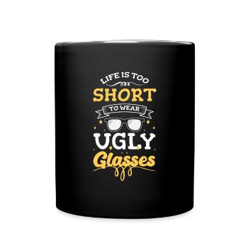 Spectacle wearers Short-sighted opticians Opticians - Full Colour Mug - black - Front