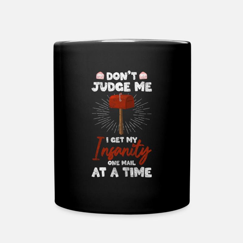 Post Paket Briefbote Express - Tasse einfarbig - Schwarz