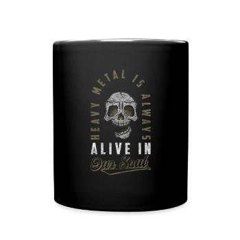 Metal Hardrock Metal Band Concert - Full Colour Mug - black - Front