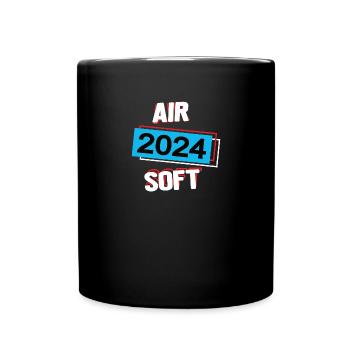 Airsoft 2024 Paintball Airsoftspieler Spieler - Tasse einfarbig - Schwarz - Vorne