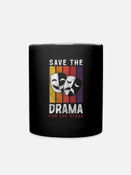 Dramaqueen rampenlicht ärger - Tasse einfarbig - Schwarz