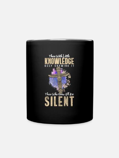 Ureinwohner Häuptling Symbole - Tasse einfarbig - Schwarz
