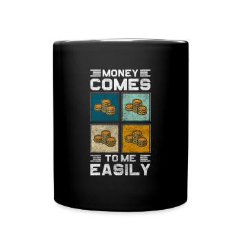 Wealth Prosperity Euro Business - Full Colour Mug - black - Front