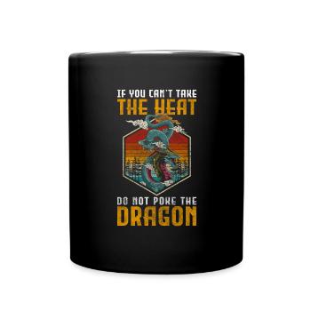 Feuer Mittelalter Tribal - Tasse einfarbig - Schwarz - Vorne