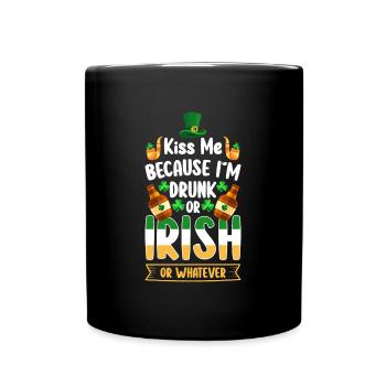 Irish Pub Shamrock Reise Urlaub - Tasse einfarbig - Schwarz - Vorne
