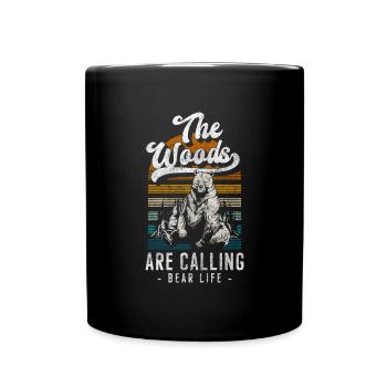 Rugissement de puissance de l’ours - Mug uni - noir - Devant