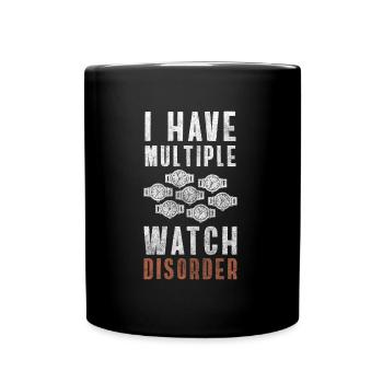 Watch Time Luxury Watches Valuable - Full Colour Mug - black - Front