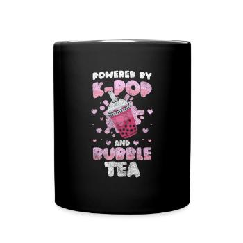 Boba Tea Trend Delicious Straw - Full Colour Mug - black - Front