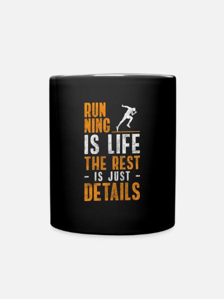 Marathon Sport Triathlon - Tasse einfarbig - Schwarz
