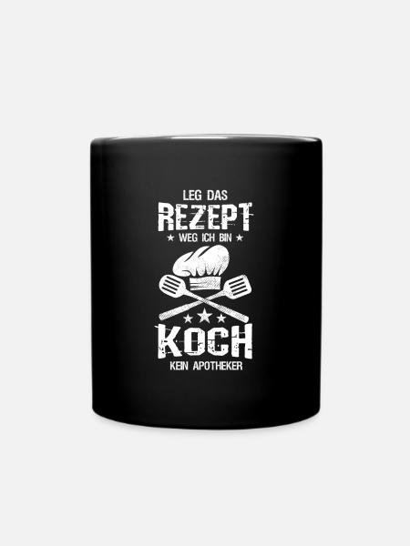 Leg recipe way chef cook gifts - Full Colour Mug - black
