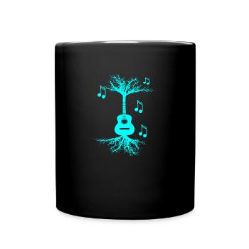 Blue Guitar tree gift ideas Halloween gifts - Full Colour Mug - black - Front