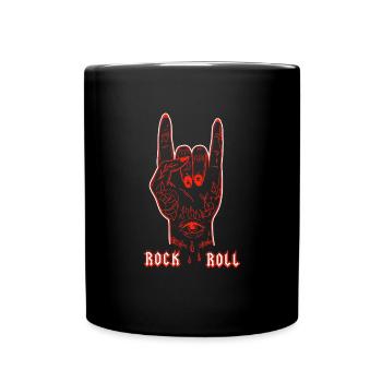 Rock n Roll & Metal Tattoo - Tasse einfarbig - Schwarz - Vorne
