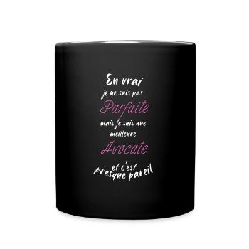 je suis la meilleure Avocate - Mug uni - noir - Devant