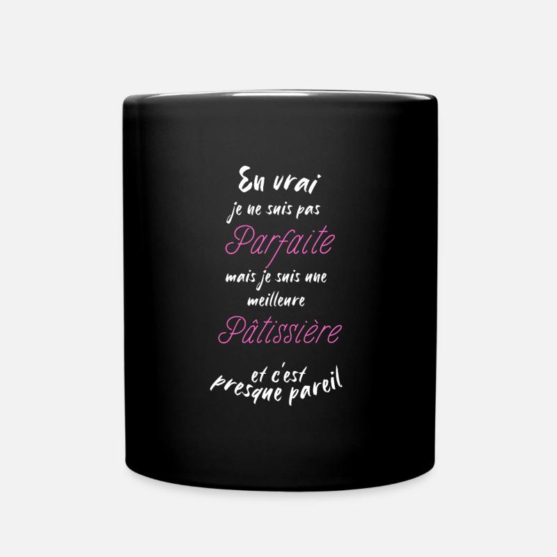 Ich bin der beste Konditor - Tasse einfarbig - Schwarz