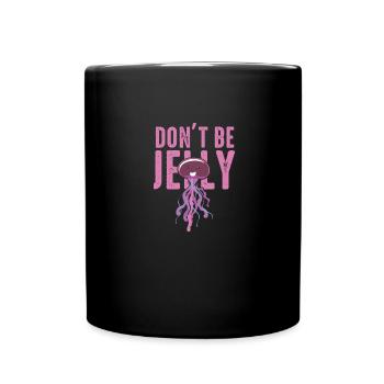 Jellyfish, marine animal, sea - Full Colour Mug - black - Front