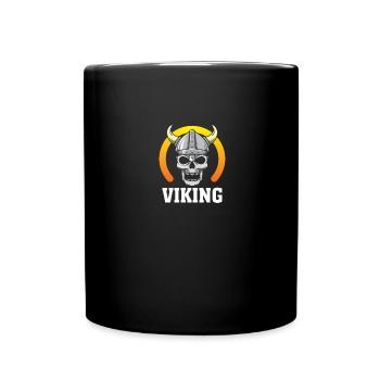 Viking Skull - Tasse einfarbig - Schwarz - Vorne