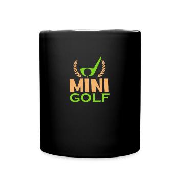 minigolf - Tasse einfarbig - Schwarz - Vorne