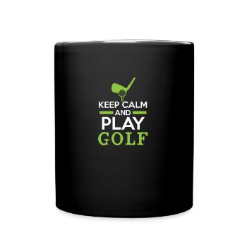 minigolf - Tasse einfarbig - Schwarz - Vorne