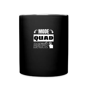 mode quad activé - Mug uni - noir - Devant