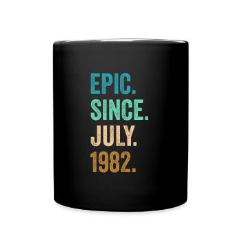 40 Years Old Epic Since July 1982 40th Birthday - Full Colour Mug - black - Front