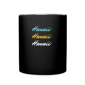 Hawaï coloré - Mug uni - noir - Devant