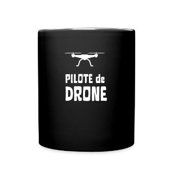 pilote de drone - Mug uni - noir - Devant