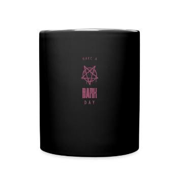 Grufti saying Funny Have A Dark Day - Full Colour Mug - black - Front