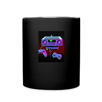 Vaporwave Aesthetic Retro Gaming Konsole - Tasse einfarbig - Schwarz - Vorne