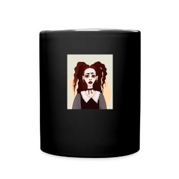 Cubism Art Goth Girls In The Cubist - Full Colour Mug - black - Front