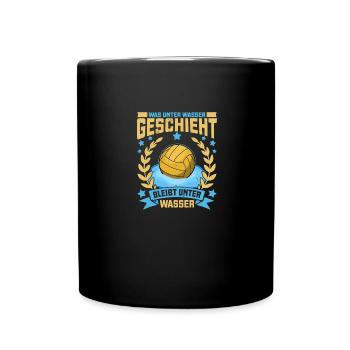 Wassersport Wasserballer Wasserball Team Geschenk - Tasse einfarbig - Schwarz - Vorne