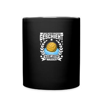 Wassersport Wasserballer Wasserball Team Geschenk - Tasse einfarbig - Schwarz - Vorne