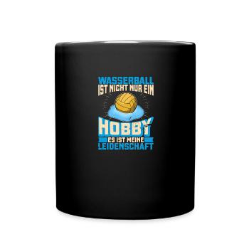 Wasserball Wassersport Wasserballer Team Geschenk - Tasse einfarbig - Schwarz - Vorne