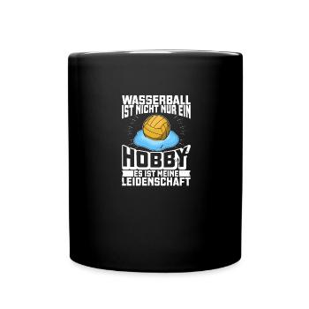 Wasserball Wassersport Wasserballer Team Geschenk - Tasse einfarbig - Schwarz - Vorne