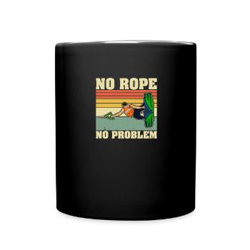 Water ski skilift Wakeboarder wakeboarding - Tasse einfarbig - Schwarz - Vorne
