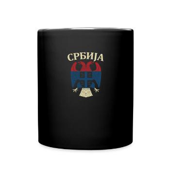 Srbija Serbia Serbian Serbian Yugoslavija Belgrade - Tasse einfarbig - Schwarz - Vorne