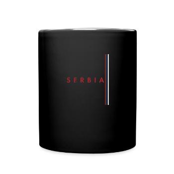Belgrade Serbia Serbian Serbian Srbija Yugoslavija - Tasse einfarbig - Schwarz - Vorne